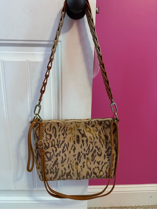 HOBO Handbags - HOBO Leopard Print Crossbody Bag in Tan and Brown